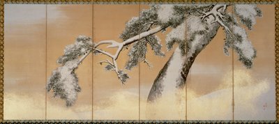 Die Kiefern im Schnee von Maruyama Okyo